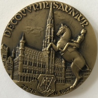 Médaille. Découvrir Saumur. 22-28 1987. Diamètre 50 Mm - Poids 64 Gr. - Tourist