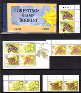 1994 Timbres De Souhaits, Papillons, Farfale, Schmetterlingen, Butterflies  Yv. C 848 + 864 /867 + BF 16**, Cote 39 &eur - Carnets