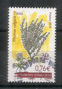 Les Épices En Andorre (le Thym), 2015, Un Timbre Oblitéré, 1 ère Qualité, Cachet Rond - Used Stamps