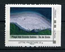 PLAGE DES GRANDS SABLES ILE DE GROIX Adhésif Neuf ** . Collector " LA BRETAGNE "  2009 - Collectors