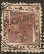 NZ 1882 6d SSF P12x11.5 SG 201 U #ZS844 - Usados
