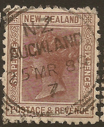 NZ 1882 6d SSF P12x11.5 SG 201 U #ZS844 - Used Stamps