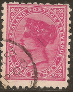 NZ 1882 1d Deep Carmine SSF P11 SG 237a U #ZS858 - Used Stamps