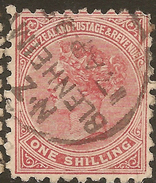 NZ 1882 1/- SSF P10 SG 226 U #ZS853 - Used Stamps