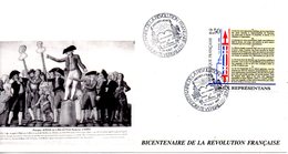 FRANCE. N°2603 De 1989 Sur Enveloppe 1er Jour. Bicentenaire De La Déclaration Des Droits De L'Homme. - Révolution Française