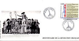 FRANCE. N°2603 De 1989 Sur Enveloppe Commémorative. Fédération Provinciale Des Gardes Nationales. - Revolución Francesa