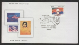 India  2004  Dr. S. Roerich  FDC # 94873   Inde Indien - FDC