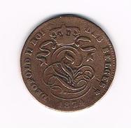) LEOPOLD II   2 CENTIEM   1874 FR - 2 Cents