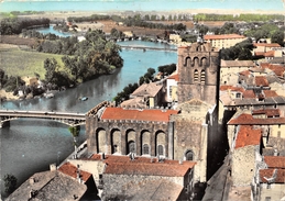 34-AGDE- VUE DU CIEL, LA CATHEDRALE - Agde