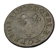 Double Tournois - Henri III - France - 1598 A  - Paris -  Cuivre  - 2,51 Gr. -  TB+ - - 1589-1610 Hendrik IV