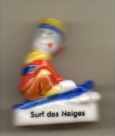 Fève Brillante SURF DES NEIGES Dans LES SPORTS D'HIVER Pasquier 2006 - Deportes