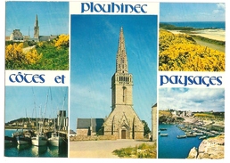Plouhinec (29) L'eglise Et Le Bourg - Bateaux A Poulgoazec - La Plage De Guendrez - Pors Poulhan - Plouhinec