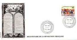 TOGO. N°1268 De 1989 Sur Enveloppe 1er Jour. Bicentenaire De La Révolution Française. - Revolución Francesa