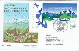 Europe - CEPT  1999   - Germany Nationalpark Berchtesgaden. Fdc.  # 208 # - 1999