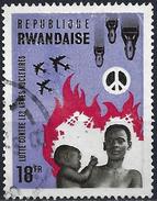 Rwanda 1966 - Fight Against Nuclear Arms ( Mi 182 - YT 172 ) - Usati
