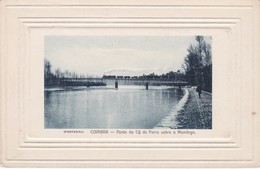 POSTCARD PORTUGAL - COIMBRA - RAILROAD BRIDGE ON MONDEGO RIVER - TRAIN ON BRIDGE - Coimbra