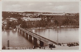 POSTCARD PORTUGAL - COIMBRA - PONTE DE SANTA CLARA - BRIDGE ON MONDEGO RIVER - OLD CARS - Coimbra