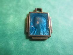 Médaille Religieuse Ancienne/Profil De Marie /Bronze Cloisonné émaillé/ XXéme    CAN352 - Religion &  Esoterik
