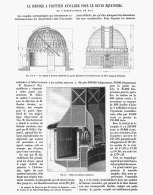 LA COUPOLE A FLOTTEUR ANNULAIRE POUR LE GRAND EQUATORIAL  De L'OBSERVATOIRE De NICE  1885 - Astronomia