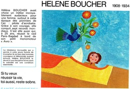 Buvard  -  HELENE BOUCHER 1908-1934 - Transporte