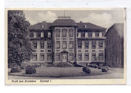 0-3241 ERXLEBEN, Schloss I, Rücks. Klebereste - Haldensleben