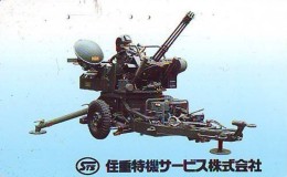 Télécarte JAPON * ARTILLERIE (20a) MILITAIRY LEGER ARMEE * JAPAN Phonecard Army * ARTILLERY * GUNNERY - Leger