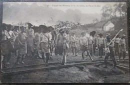 Guyane L'appel Des Mineurs à 6h Du Matin Au Placer St-elie Cpa Mine Or - Cayenne