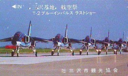 TELECARTE JAPON * MILITAIRY AVION  (587)  Flugzeuge * Airplane * Aeroplano * PHONECARD JAPAN * ARMEE * LEGER VLIEGTUIG - Leger