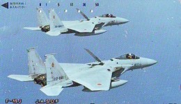 TELECARTE JAPON * MILITAIRY AVION  (596)  Flugzeuge * Airplane * Aeroplano * PHONECARD JAPAN * ARMEE * LEGER VLIEGTUIG - Armada