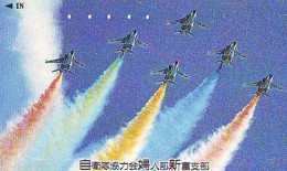 TELECARTE JAPON * MILITAIRY AVION  (605)  Flugzeuge * Airplane * Aeroplano * PHONECARD JAPAN * ARMEE * LEGER VLIEGTUIG - Armada