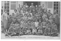 Avernes (95) - Orphelinat National Des Chemins De Fer - Colonie - Les Pupilles. Animée, Bon état. - Avernes