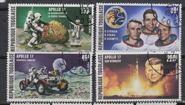 TOGO : 769-70 + LP/PA 198-99 &ndash; Apollo 17 (1973) (0) - Togo (1960-...)