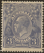 AUSTRALIA 1926 3d KGV SG 90 HM #ZF61 - Mint Stamps