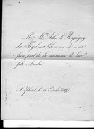 Naissance Fils André De Arthur De Rocquigny Du Fayel Neufchâtel 15/10/1877 Famille Douville De Franssu Abbeville - Nacimiento & Bautizo