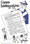 05756 "COPPA SANTAGOSTINO - MILANO - CALZE 1954 - RACCOLTA PUNTI" CARTA ASSORBENTE - Textilos & Vestidos