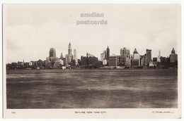 New York City Skyline NY, Panoramic View, Buildings, C1940s L. Jonas Real Photo Postcard  RPPC - Viste Panoramiche, Panorama