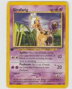 Pokemon Trading Card ( Girafarig - First Edition - Pokemon