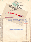 15 - MURAT- FACTURE CELARIER FRERES- LE PERDREAU- GRAINS LEGUMES SECS- A. M. MARATUECH ALIMENTATION CAHORS- 1938 - 1900 – 1949