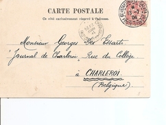 Levant Français ( CP De 1904 De Constantinople-Galata Vers La Belgique à Voir) - Cartas & Documentos