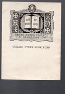 Ex Libris Westminster College, Oswald Dykes Book Fund (PPP5016) - Ex-Libris