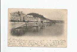 DUCLAIR 13 LE QUAI DE ROUEN 1903 (CACHET DE TRAIN CAUDEBEC EN CAUX A ROUEN) - Duclair