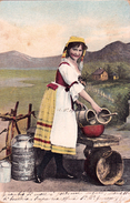Woman Litho, Milk Seller 1909 - Donne