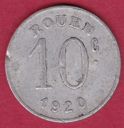 Chambre De Commerce - Rouen 1920 - 10 C - Monetary / Of Necessity