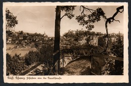 A3865 - Alte Foto Ansichtskarte - Sächs. Schweiz - Schustein Von Der Staatsstraße - Gel 1938 Rathen Werbestempel TOP - Rathen