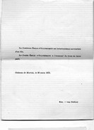 Naissance Fils De Emile D'Oultremont Château De Morval 22/3/1875 Tahon De La Motte Gondregnies Bourgmestre Senateur - Nacimiento & Bautizo