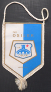 NK OSIJEK CROATIA FOOTBALL CLUB, CALCIO OLD PENNANT, SPORTS FLAG - Bekleidung, Souvenirs Und Sonstige