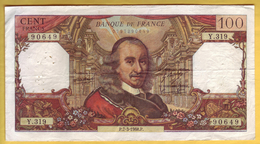 BILLET FRANCAIS - 100 Francs Corneille 7-3-1968 TTB - 100 F 1964-1979 ''Corneille''