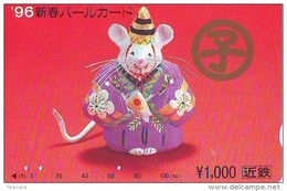 Télécarte JAPON * ZODIAQUE * SOURIS (449) MOUSE HOROSCOPE * PHONECARD JAPAN * MAUS * TELEFONKARTE STERNZEICHEN MUIS - Zodiaque