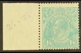 1928 1s.4d Turquoise Blue, SG 104, Fine Mint With Sheet Margin At Left. For More Images, Please Visit... - Other & Unclassified