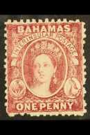1863-77 1d Carmine-lake, Wmk Crown CC, Perf.12½, SG 21, Fine, Never Hinged Mint, BP Basel Certificate... - Other & Unclassified